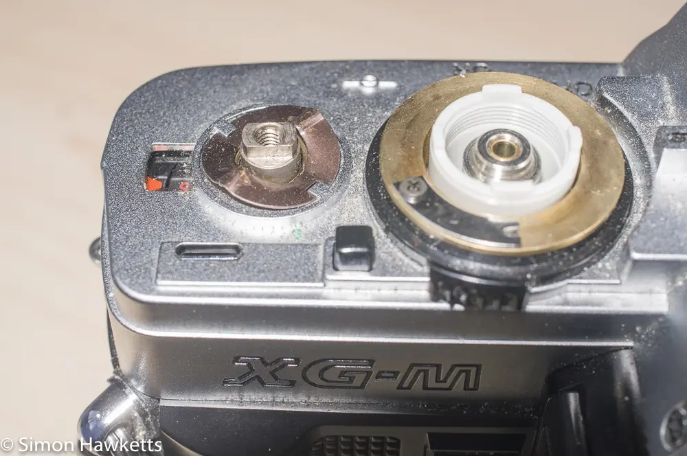 minolta xg m repair remove the film advance