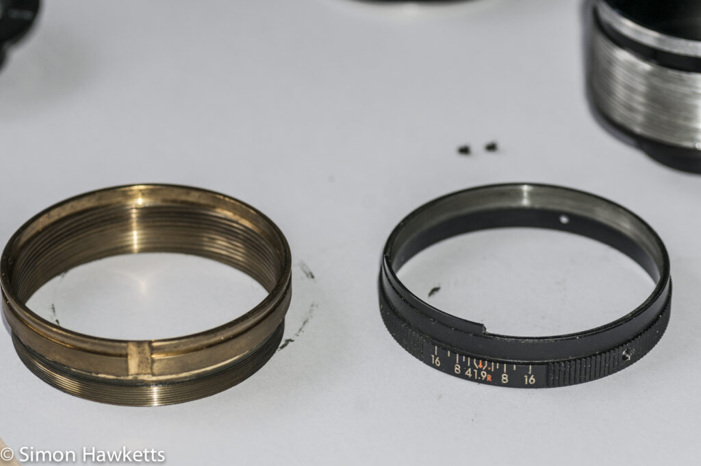 miranda 50mm f 1 9 cla focus ring dismantled