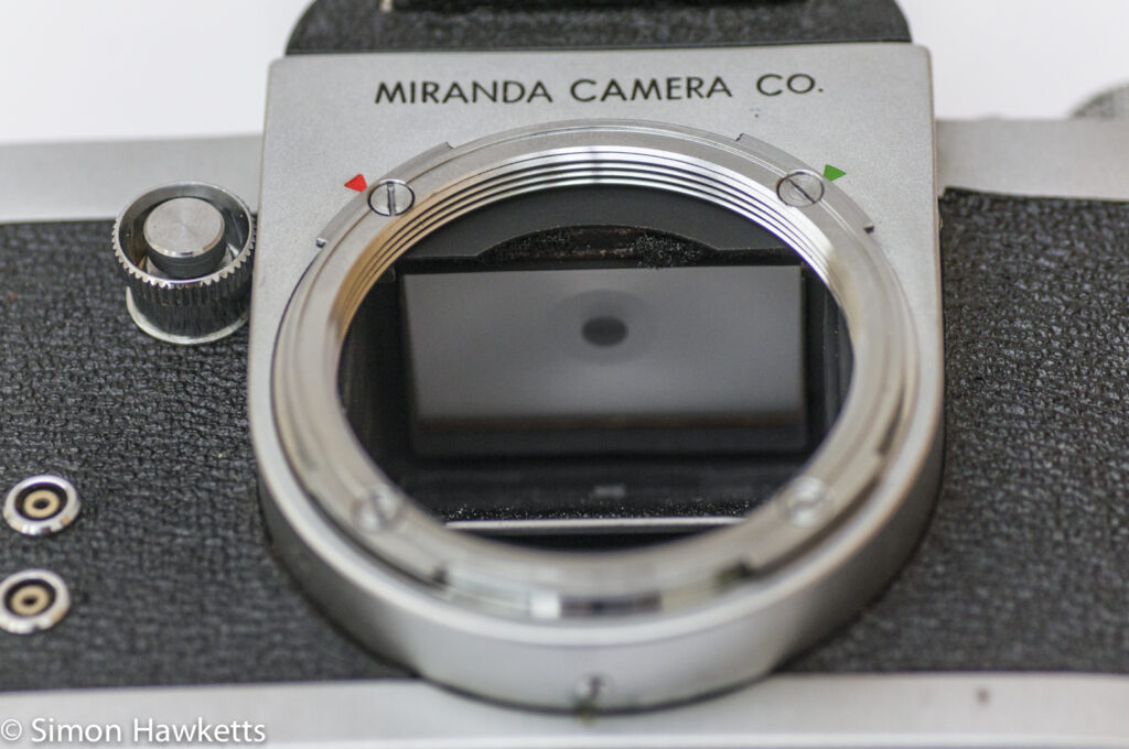 miranda dr 35mm slr showing miranda dual lens mount
