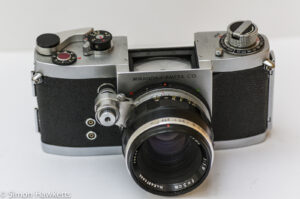 Miranda Dr 35mm SLR showing viewfinder removed