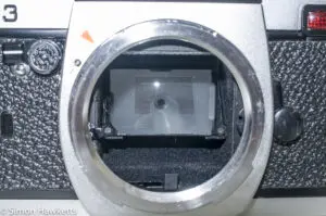 Miranda DX-3 35mm manual focus 35mm camera - mirror showing light sensor