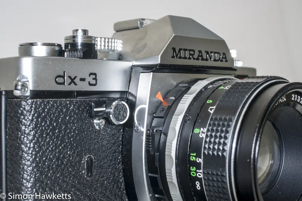 Miranda DX-3 35mm manual focus 35mm camera - self timer switch