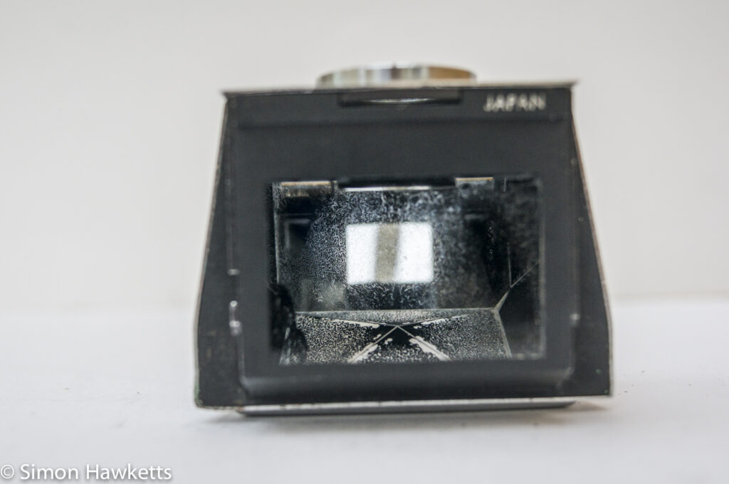 Miranda Fv TTL viewfinder repair - showing hazing inside viewfinder
