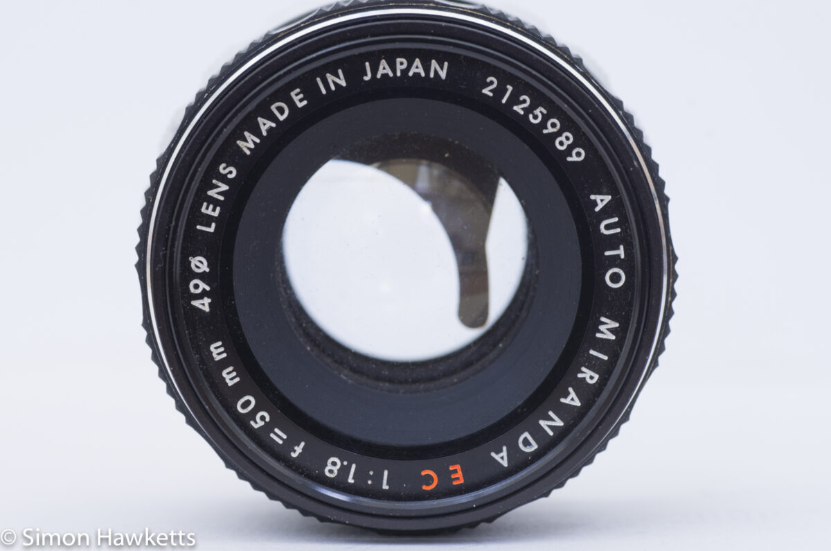 Miranda Sensomat RE-II 35mm slr - floating aperture blade