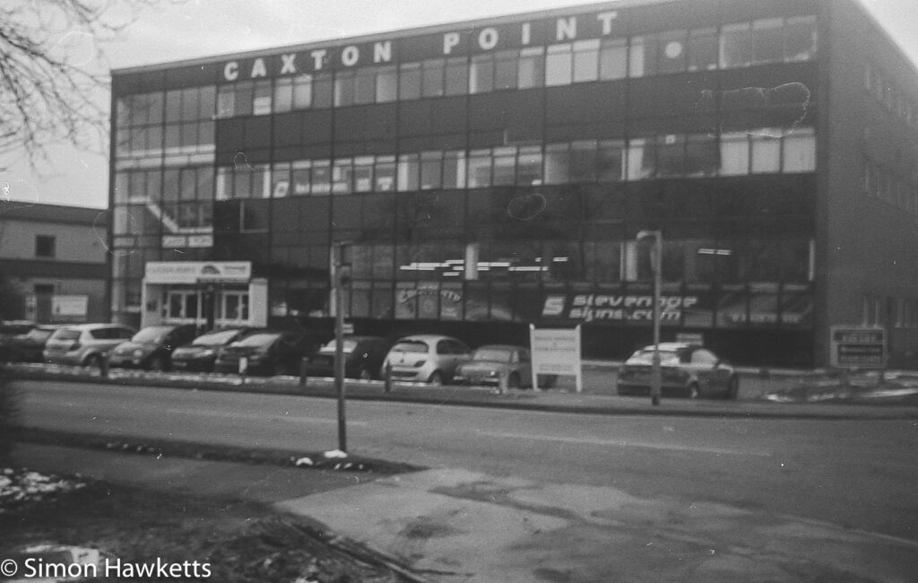 Olympus trip 35 sample picture - Caxton point Stevenage