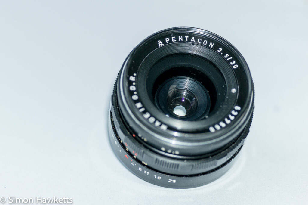 pentacon 30mm f 3 5 pre set lens