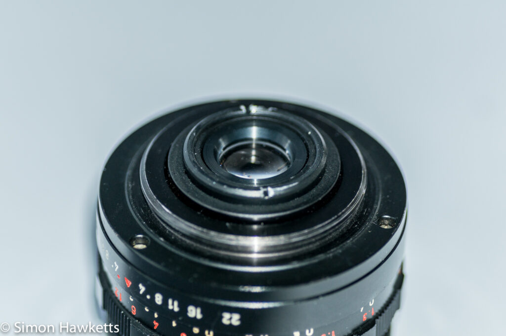 pentacon 30mm f 3 5 pre set lens showing m42 mount
