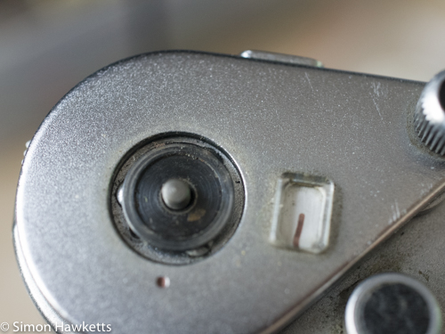 Pentacon six - Removing the film advance surround spacer