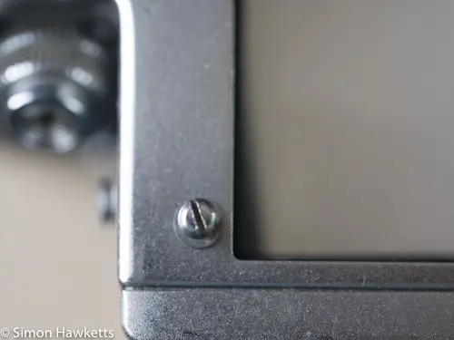 Pentacon six - removing the four finder screws