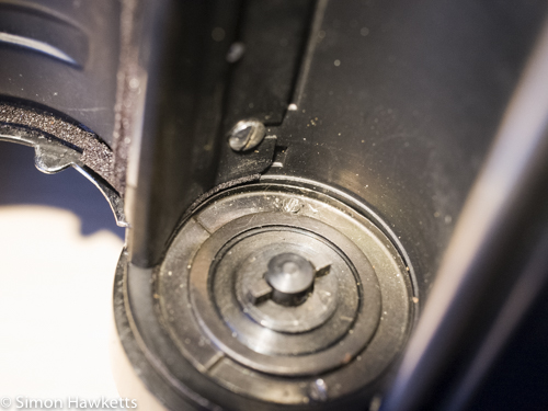 pentacon six shutter removal remove the screws in the film chamber by the film advance
