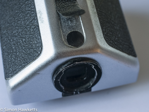 Pentacon six viewfinder repair - Capped access screw
