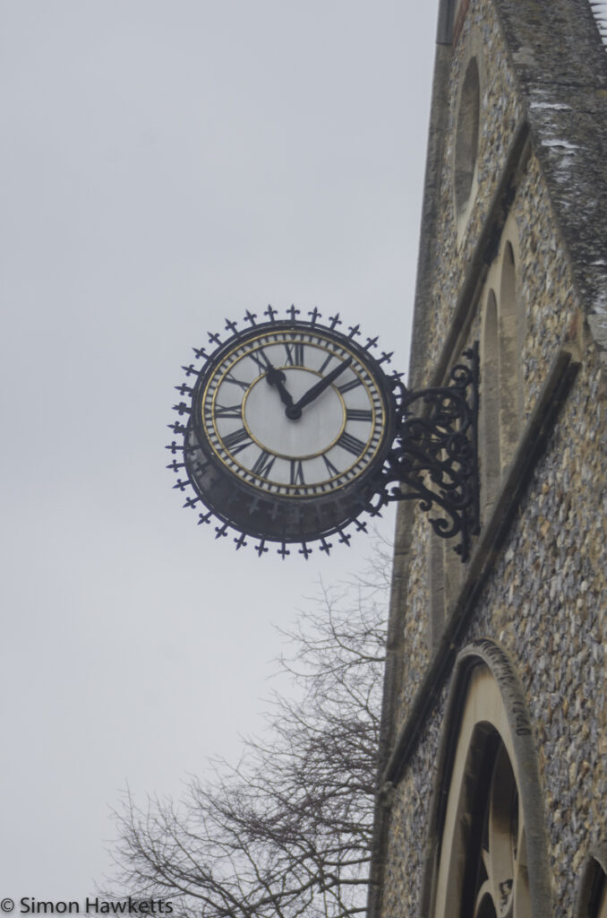 pentax 28 to 90mm zoom the church clock 2