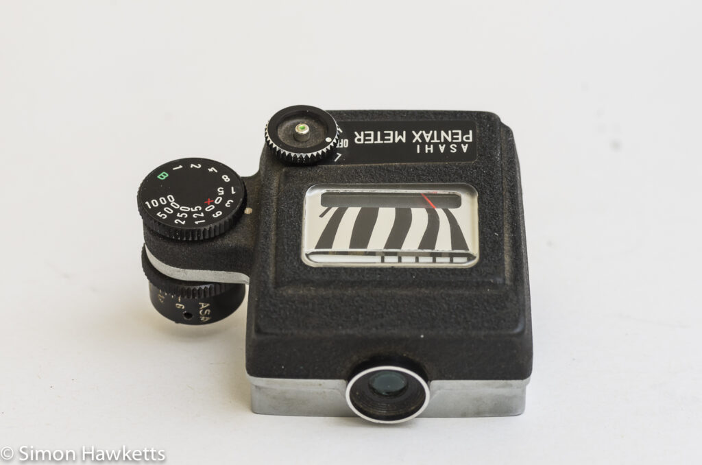 pentax clip on light meter front view