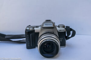Pentax MZ-50 auto focus 35mm slr front view