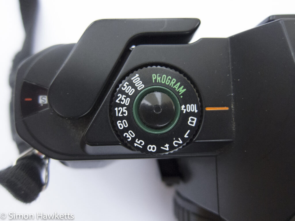 pentax p30 film advance and shutter button
