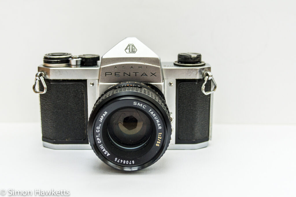 Pentax S1a 35mm slr front view