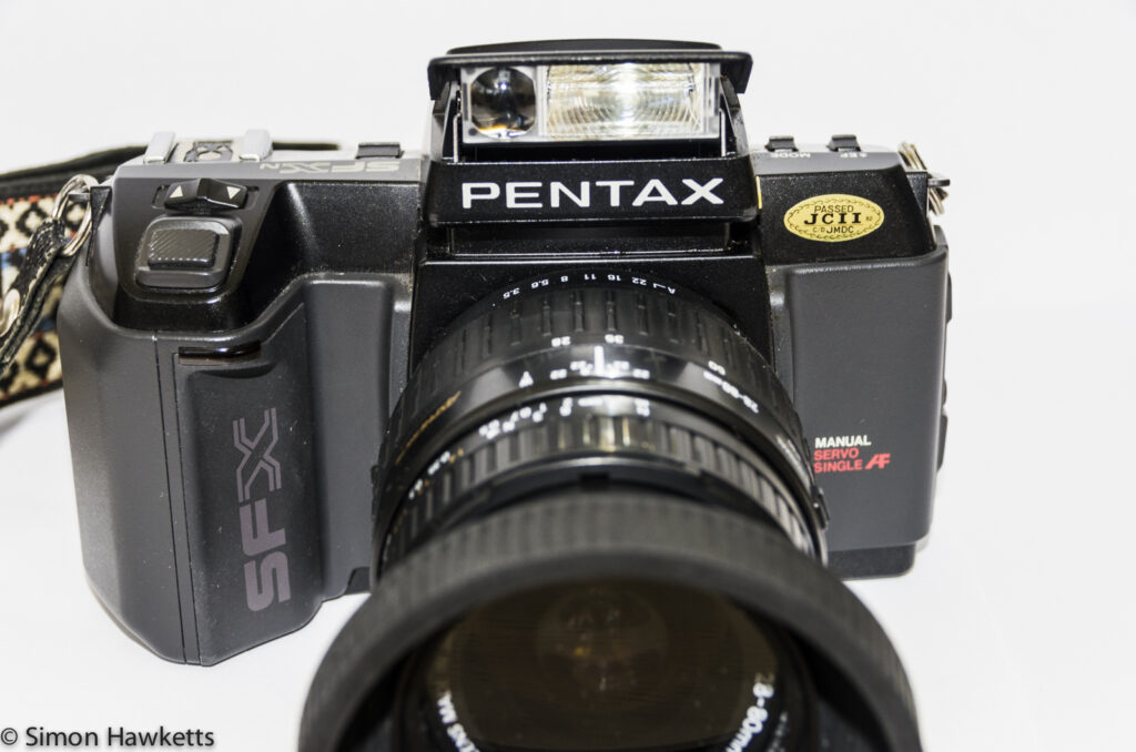 Pentax SFXn from the front
