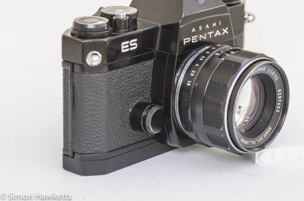 Pentax Spotmatic ES 35mm slr showing battery compartment