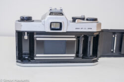 Pentax Spotmatic SP-500 35mm slr - Back of camera with film door open