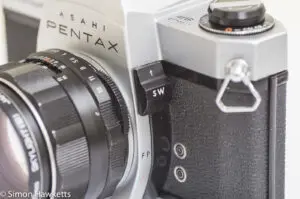 Pentax Spotmatic SP metering and stop down switch