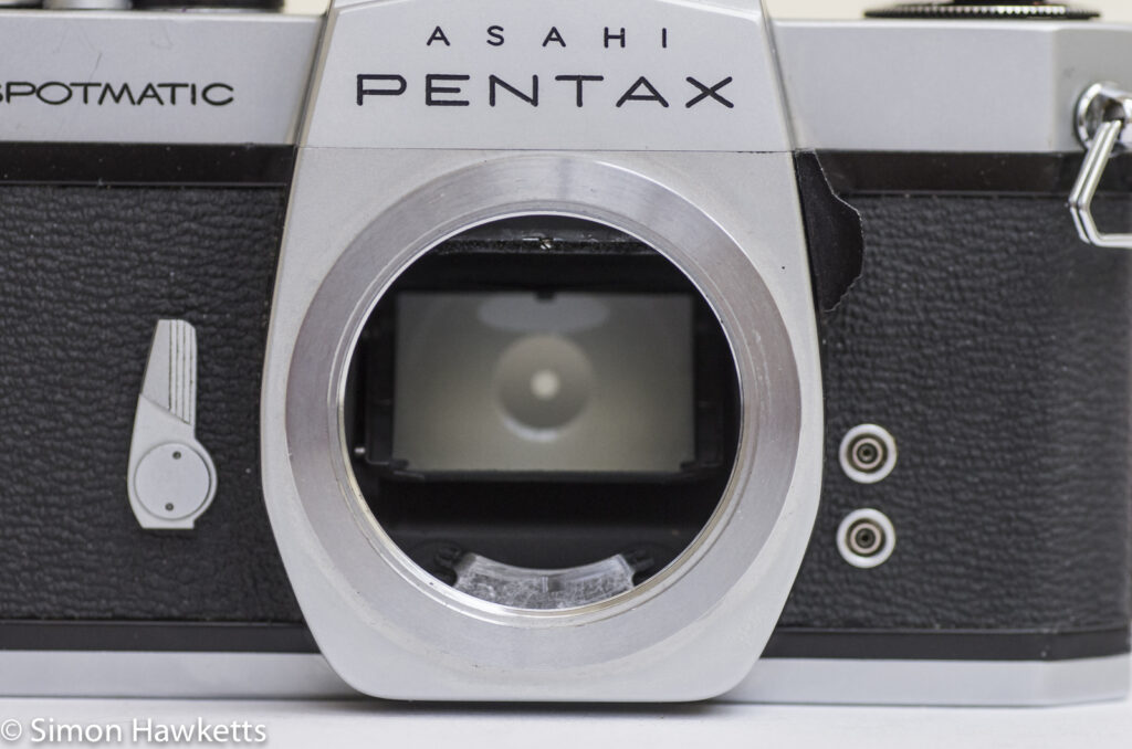 pentax spotmatic sp showing m42 lens mount