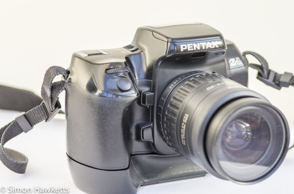 pentax z 1 35mm autofocus slr showing lens release dof preview shutter and front control dial