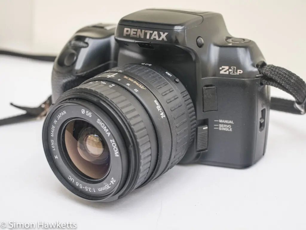 pentax z 1p 35mm auto focus slr made with slightly different material from the z 1