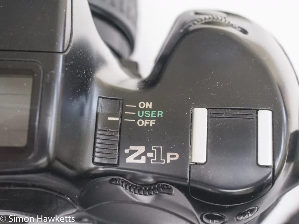pentax z 1p 35mm auto focus slr user mode on on off switch