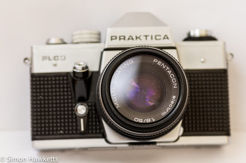 Praktica PLC 3 35mm slr camera - Front view