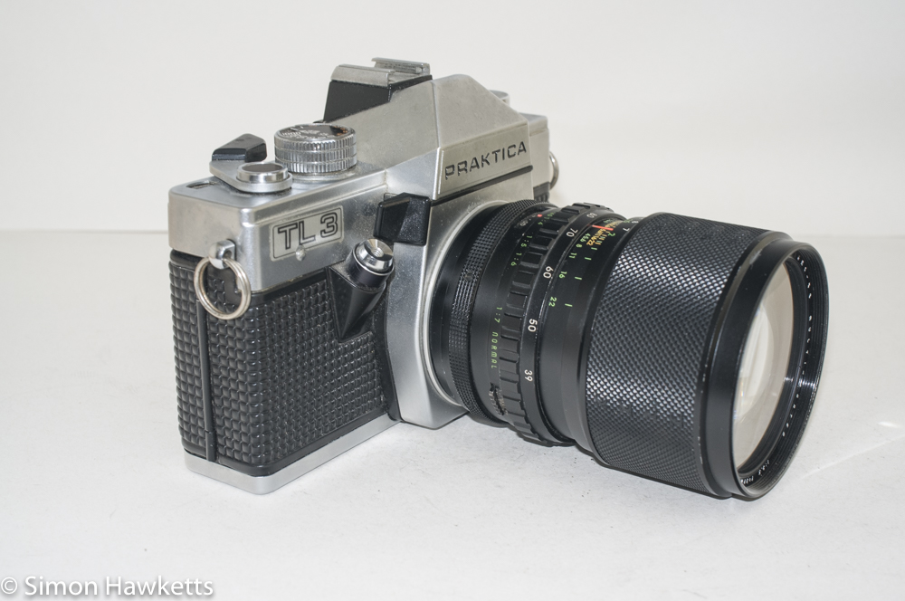 Praktica TL3 35mm camera - side view showing metering and shutter