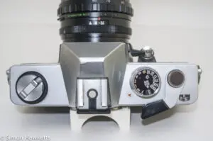 Praktica TL3 35mm camera - top of camera