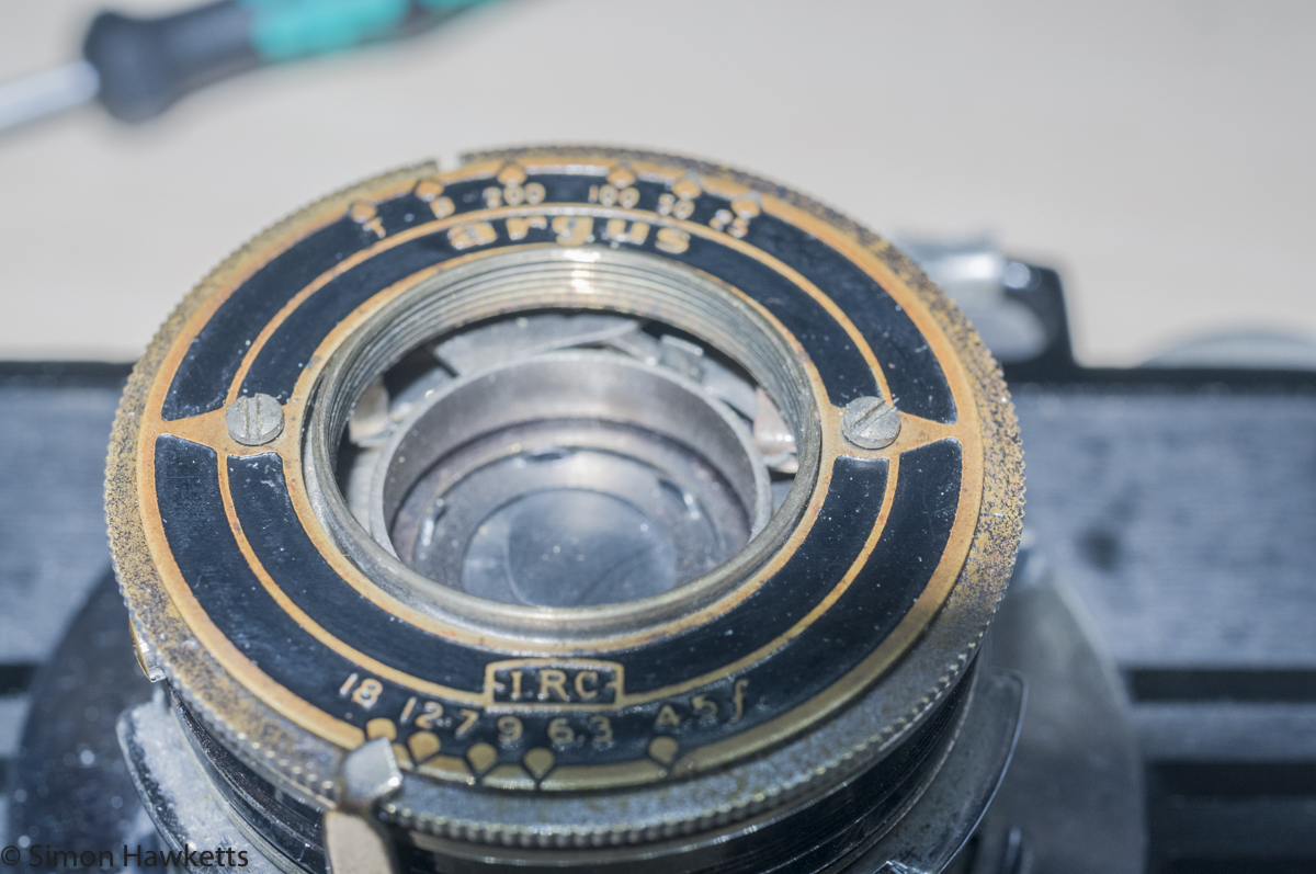 Servicing the Argus A2F - Removing front plate