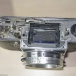 Image of the Kodak Retina Reflex S camera with top removed
