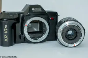 Ricoh KR-10m lens off