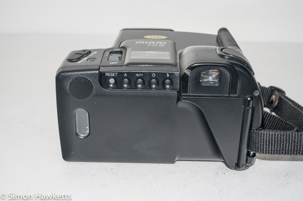 Ricoh Mirai 105 35mm slr camera - Back view showing control buttons