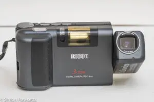 Ricoh RDC-4200 front view with lens open