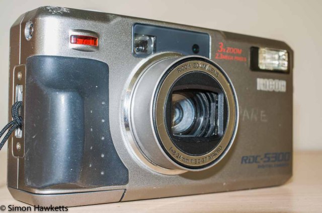 ricoh rdc 5300 digital compact close up of lens unit