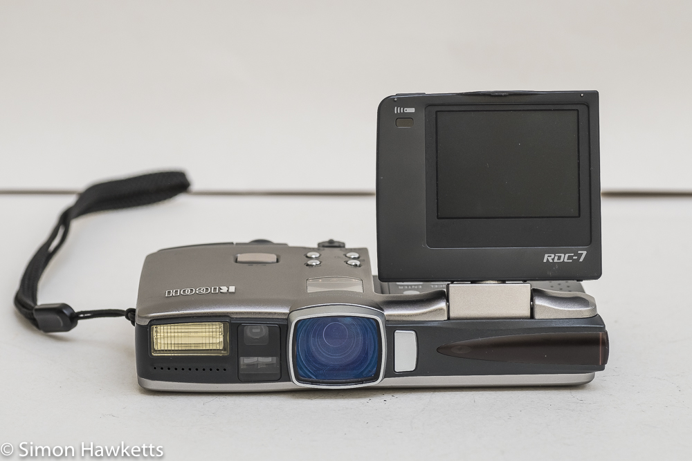 Ricoh RDC-7 front view with LCD reversed