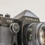 Ricoh Singlex TLS 35mm single lens reflex camera with chinon 55mm f/1.7 lens