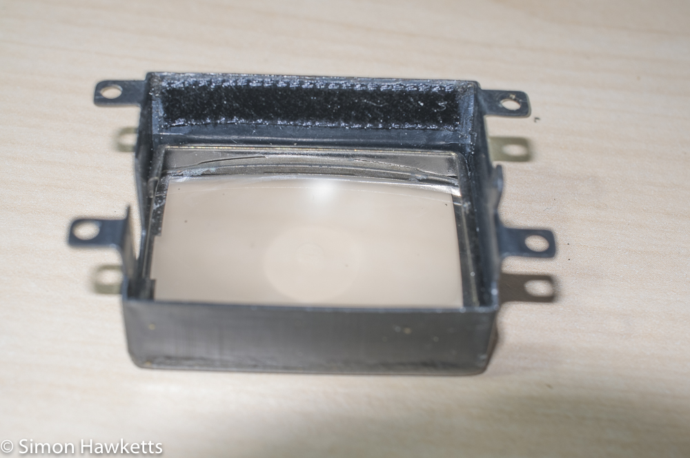 ricoh singlex tls strip down and repair light seal fitted to the top of the focus screen tray