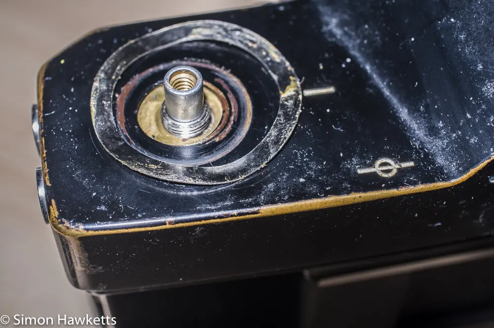 ricoh singlex tls strip down and repair the washer under the rewind knob