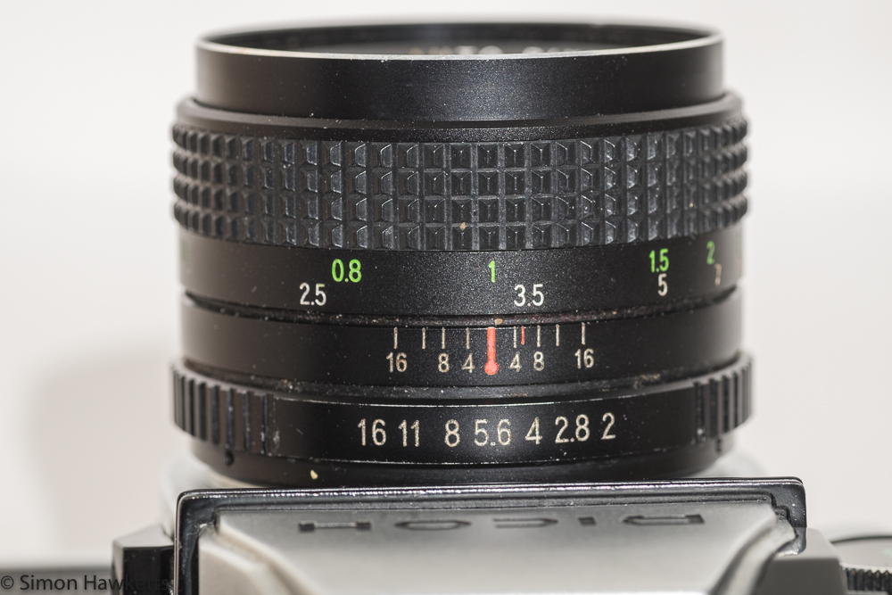 Ricoh TLS 401 35mm slr - aperture and focus rings