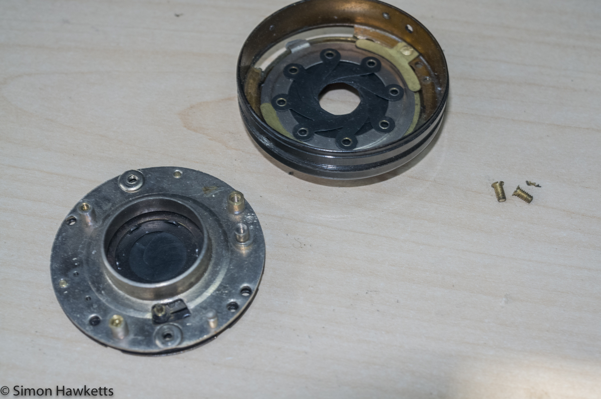 Servicing the Argus A2F - Shutter chassis removed from shutter