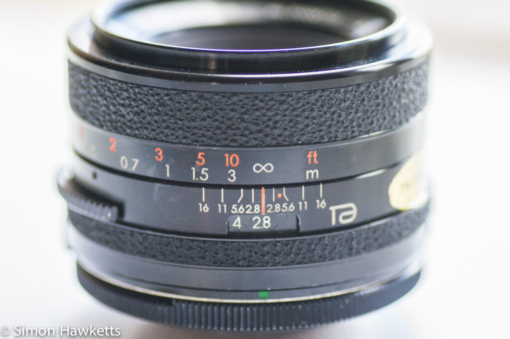 tamron bbar 28mm f 2 8 focus and aperture scale