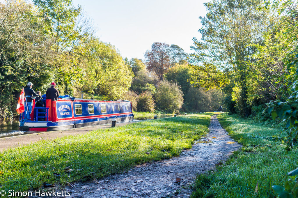 Tamron BBar 28mm f/2.8 sample picture - Canal path and narrow boat