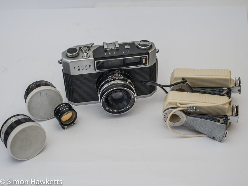 Taron Unique 35mm rangefinder camera complete kit