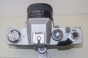 Ricoh Singlex II 35mm Camera - Top of camera control layout