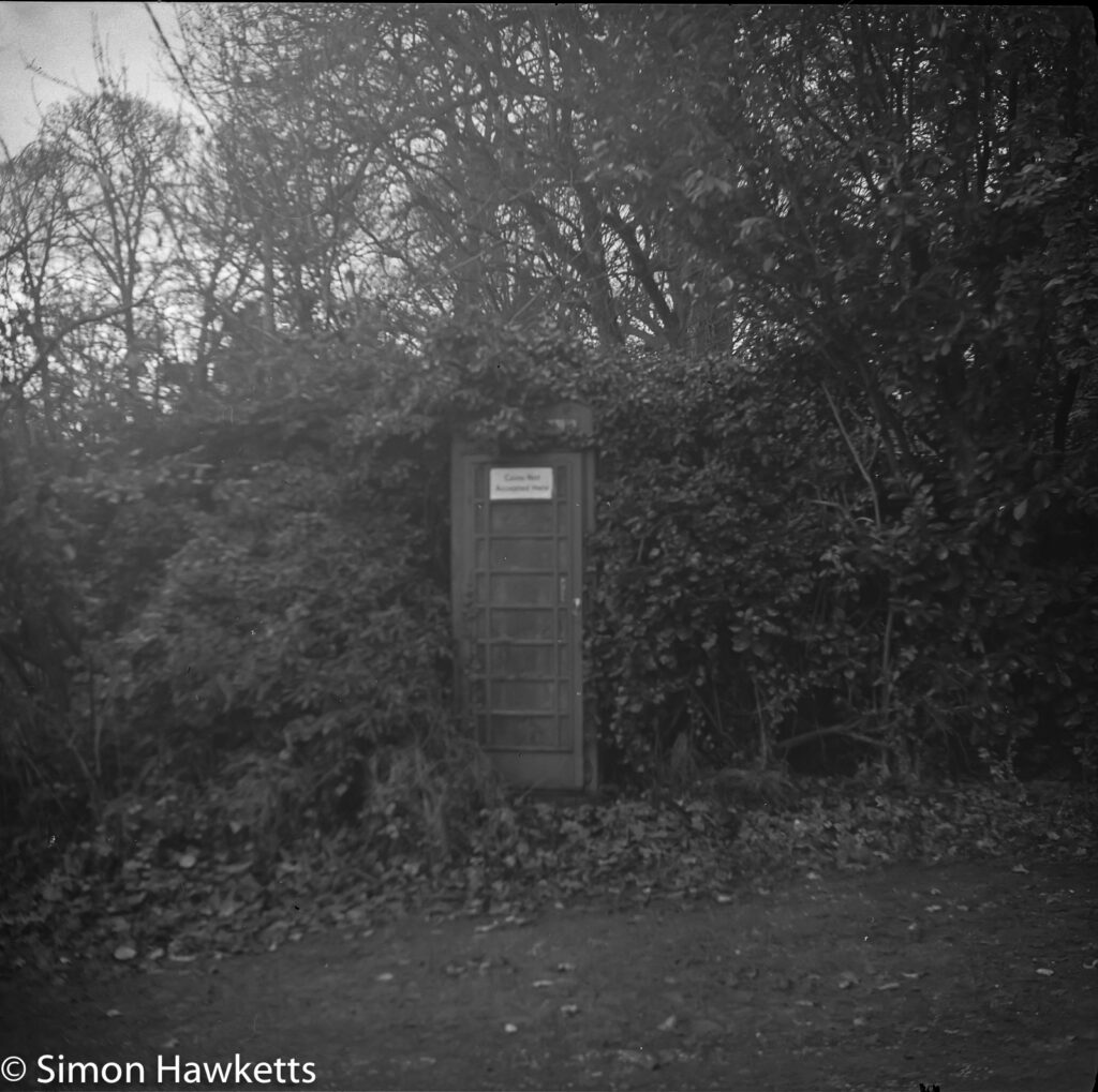 Voigtlander bessa 66 sample picture - An old telephone box in Teverham near Norwich