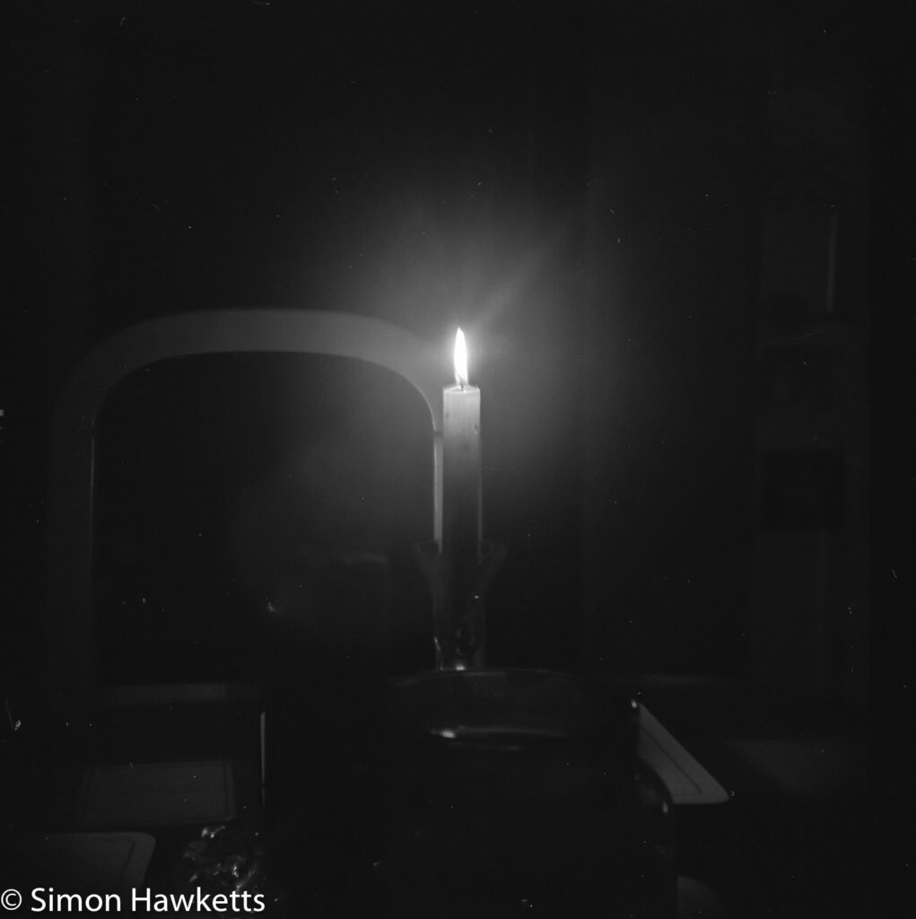 Voigtlander bessa 66 sample picture - Slightly longer time exposure of a Christmas candle at home