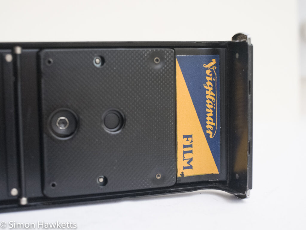 Voigtlander Bessa 66 - use 'voigtlander film' notice inside camera